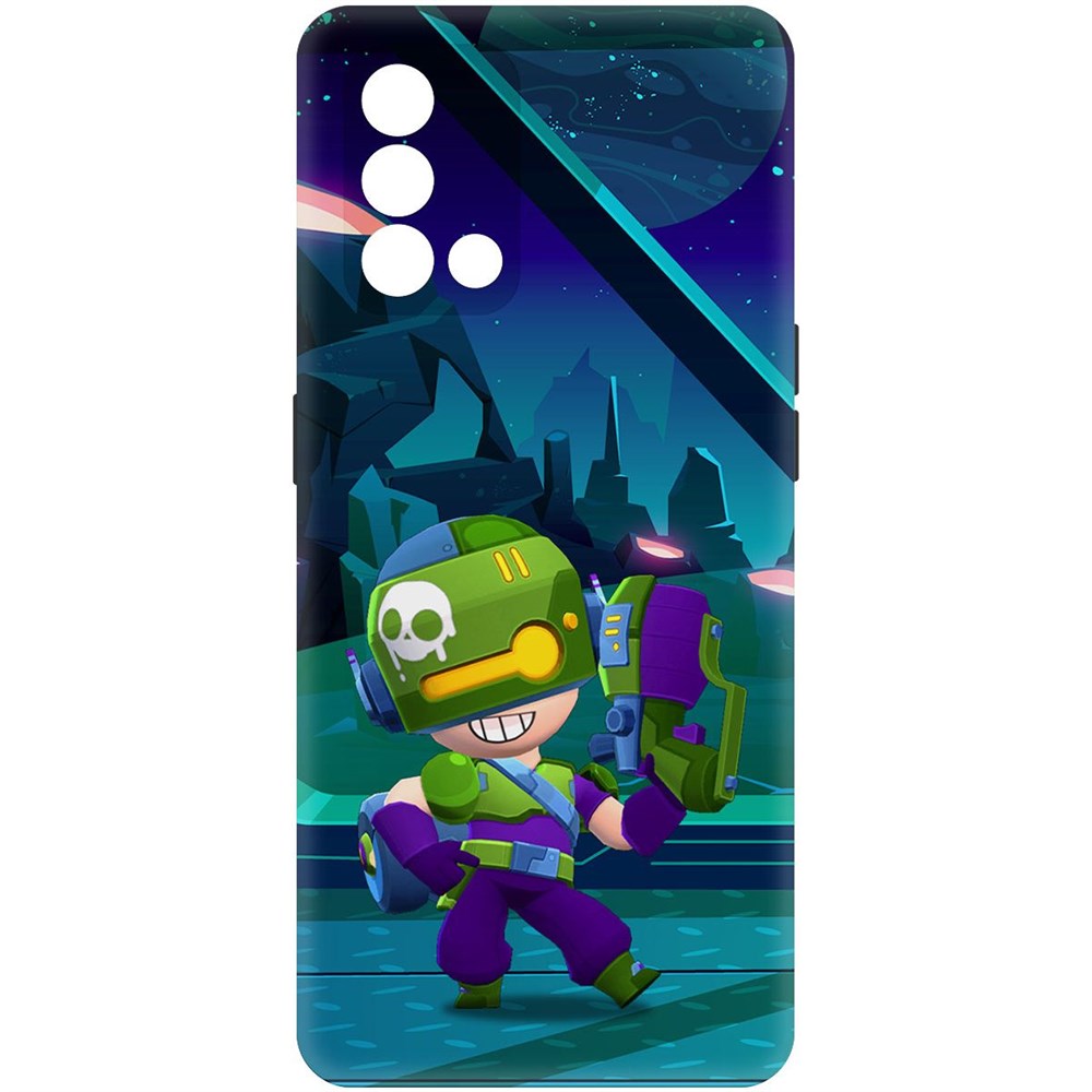 

Чехол-накладка Софт Brawl Stars - Контрабандистка Пенни для Oppo A74, Черный