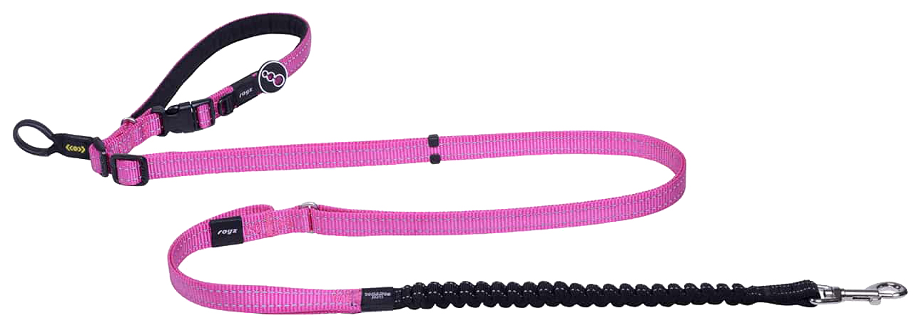 

Поводок Rogz Utility HLF11-K, розовый, М, 16 мм, 210 см