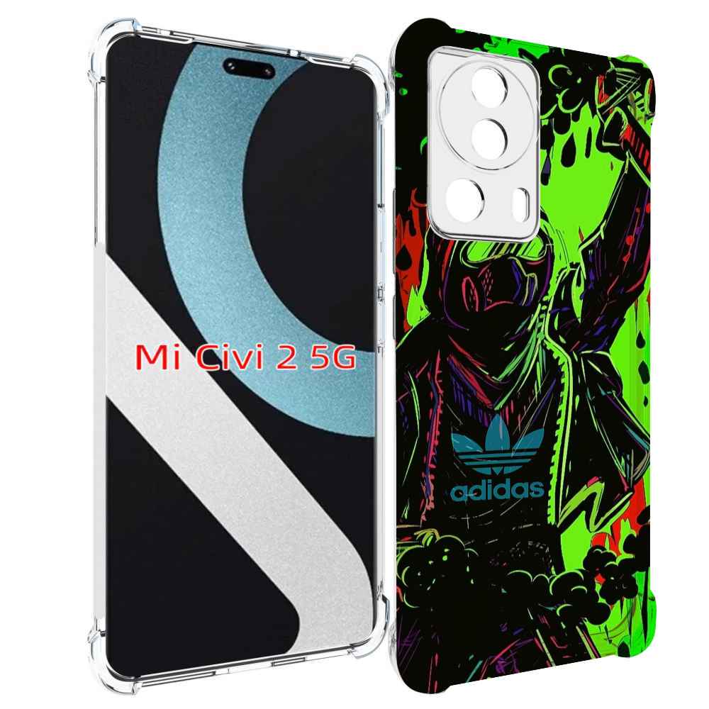 

Чехол MyPads мужчина в красках адидас для Xiaomi Civi 2, Прозрачный, Tocco