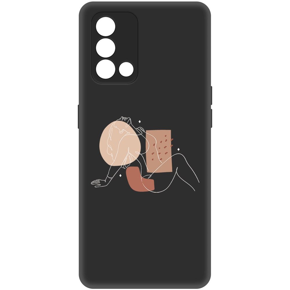

Чехол-накладка Софт Чувственность для Oppo A74, Черный