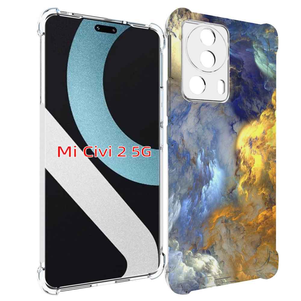 

Чехол MyPads мраморное небо для Xiaomi Civi 2, Прозрачный, Tocco