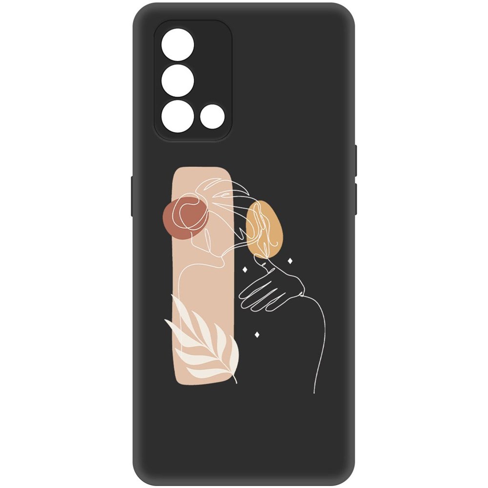 

Чехол-накладка Софт Нежность для Oppo A74, Черный