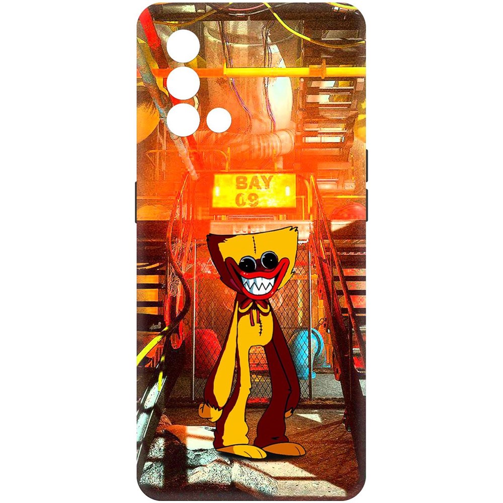 

Чехол-накладка Софт Хаги Ваги Желтый для Oppo A74, Черный