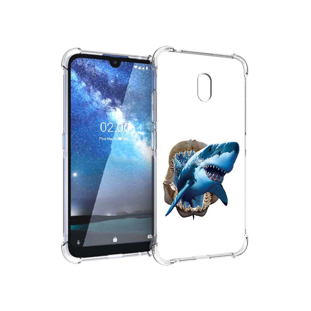 

Чехол MyPads Tocco для Nokia 2.2 челюсти (PT134721.103.675), Прозрачный, Tocco
