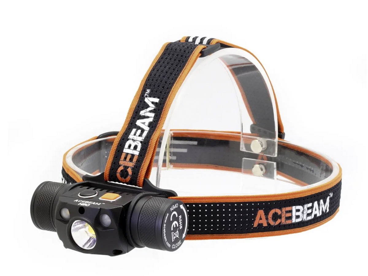 фонарь Acebeam H30-UV Cool white, 21700, Cree XH-P 70.2/R/UV, 171 метр, 4000 люмен