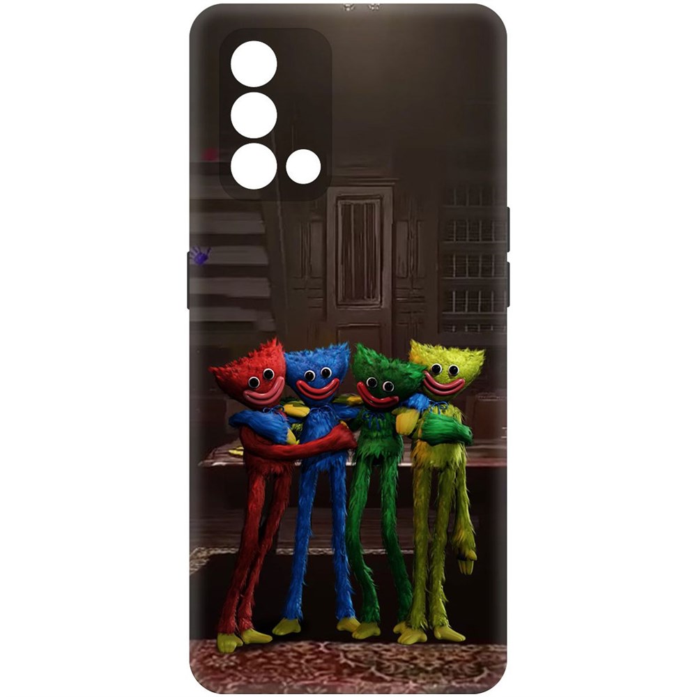 

Чехол-накладка Софт Хаги Ваги - Мини-Хаги для Oppo A74, Черный