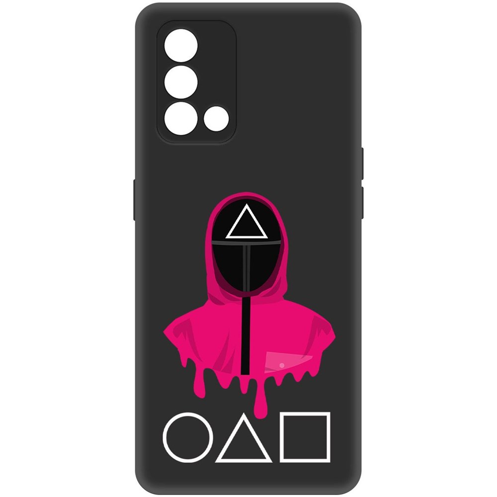

Чехол-накладка Софт Игра в кальмара-Солдат для Oppo A74, Черный