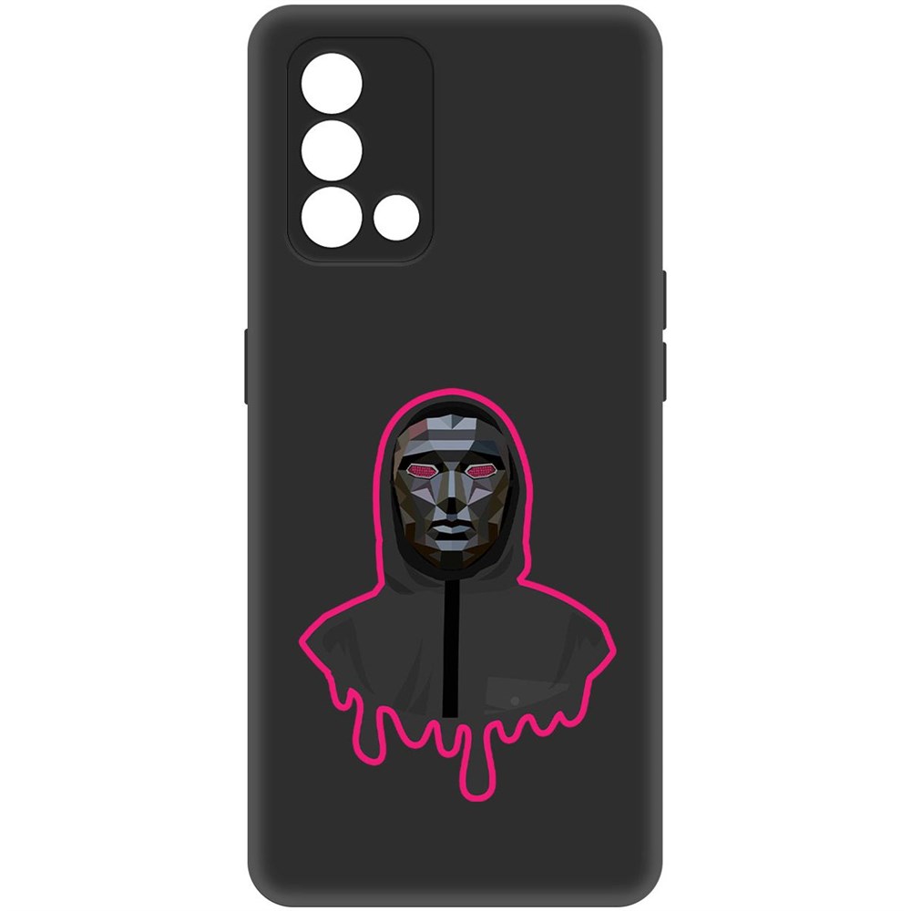 

Чехол-накладка Софт Игра в кальмара-Ведущий для Oppo A74, Черный