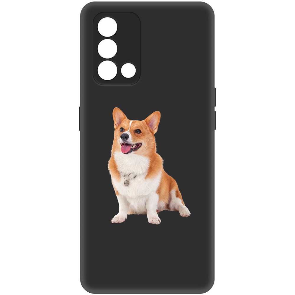 

Чехол-накладка Софт Корги для Oppo A74, Черный