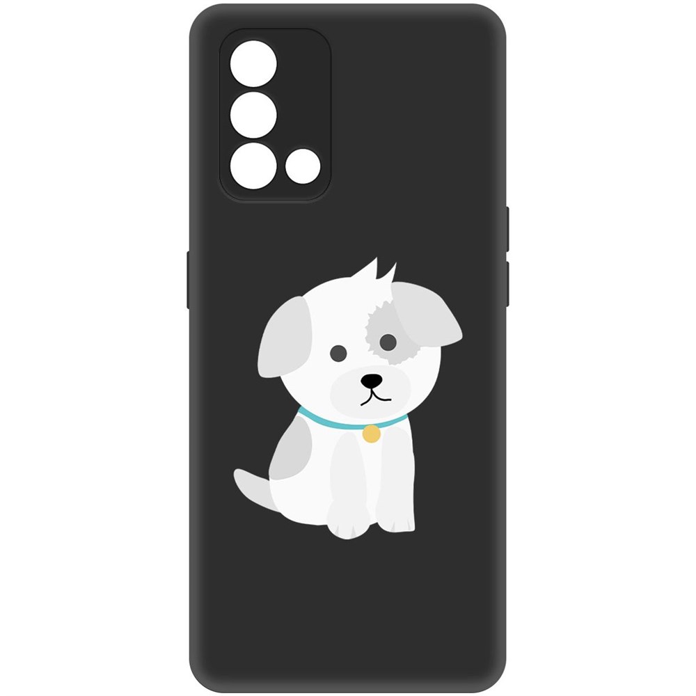 

Чехол-накладка Софт Белый щенок для Oppo A74