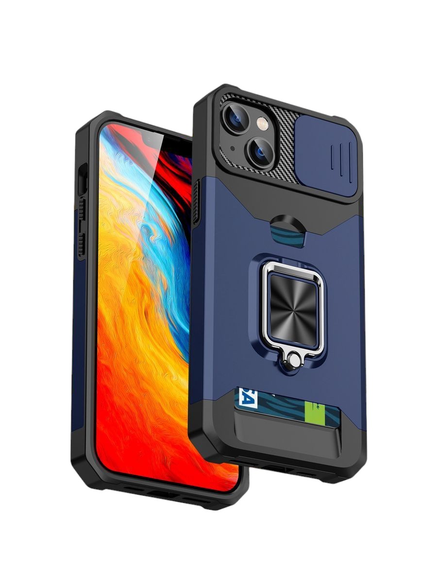 

Чехол О'кейси для Apple iPhone 14 черный,синий