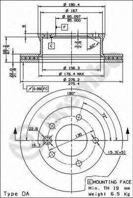 

Диск тормозной Standard | перед |