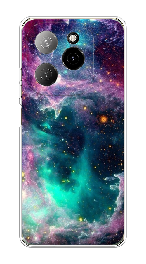 

Чехол на Tecno Spark 20 Pro 5G "Звездные облака", Розовый;бежевый, 305750-1