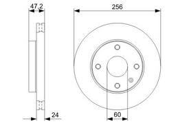 

Тормозной диск Bosch передний для Daewoo Nubira/Chevrolet Lacetti 2003- 986479328