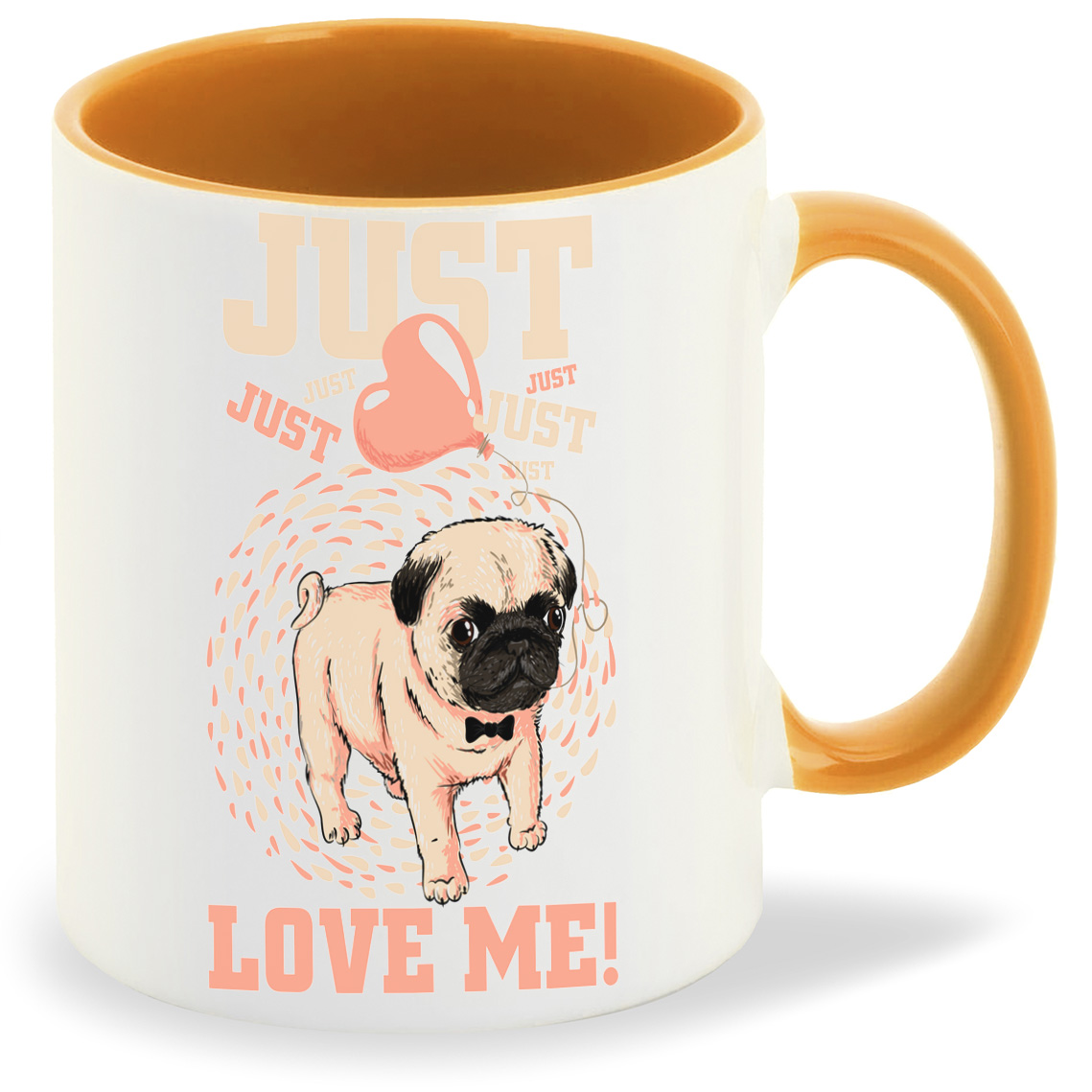 

Кружка CoolPodarok Иллюстрация Сбака jast love me, Иллюстрация Сбака jast love me
