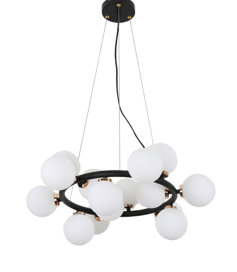 

Подвесной светильник Lumina Deco Marsiada LDP 6033-15 BK+GD