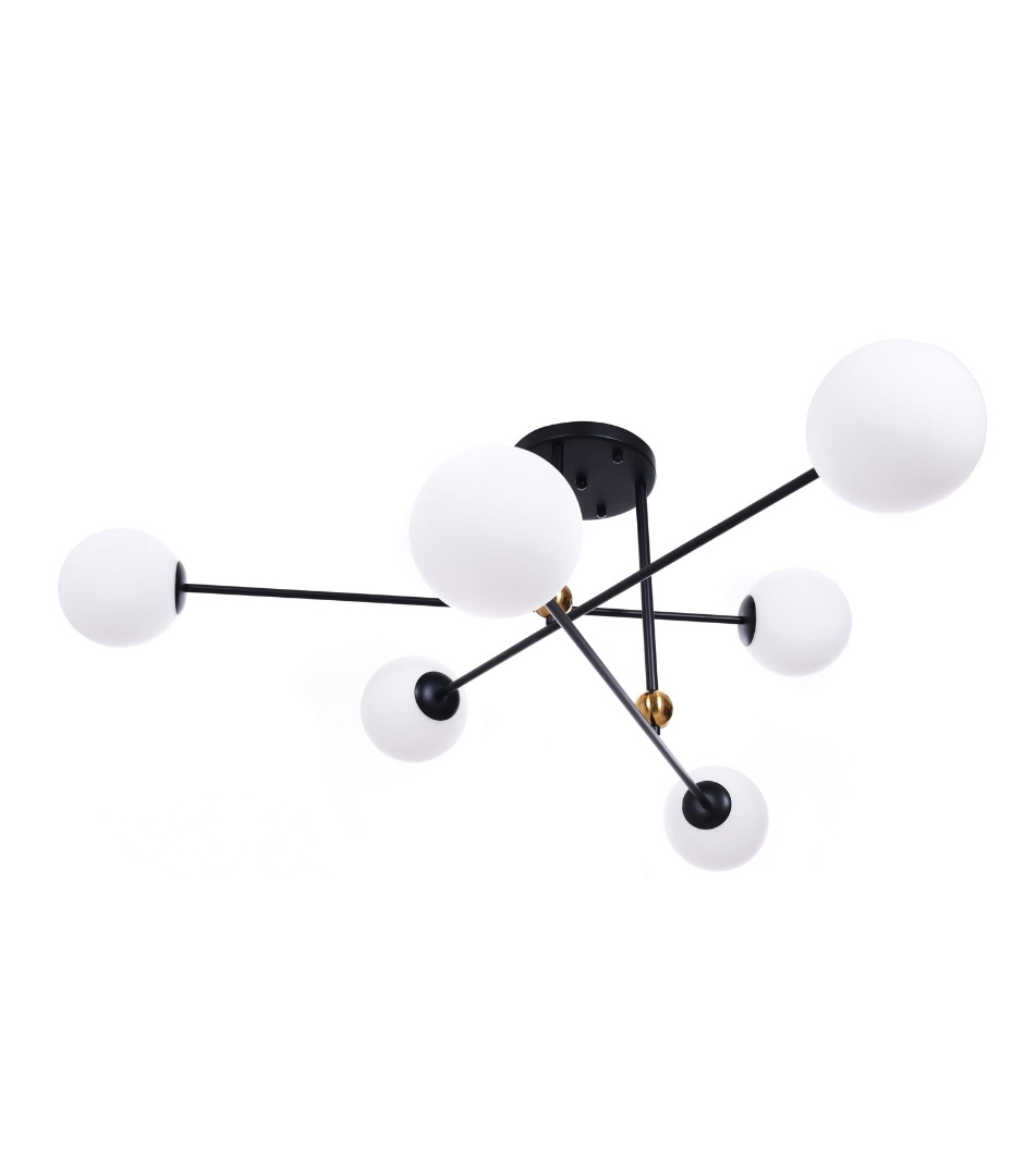 

Подвесной светильник Lumina Deco Bersago LDP 8030-6 BK+WT