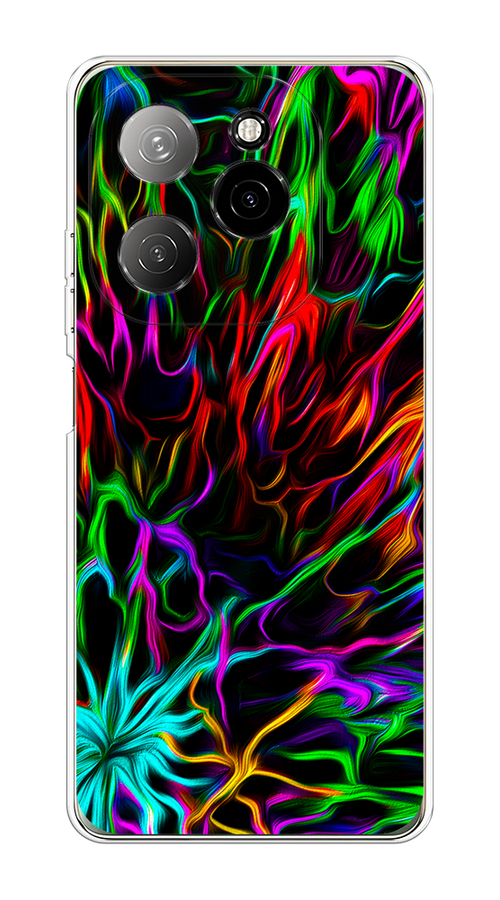 

Чехол на Tecno Spark 20 Pro 5G "Разноцветные разводы", Голубой;зеленый;оранжевый, 305750-1