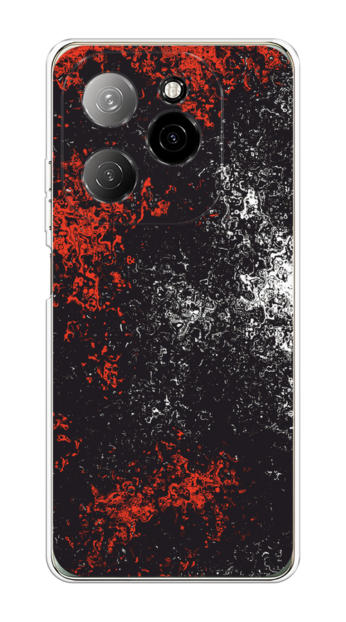 

Чехол на Tecno Spark 20 Pro 5G "Монотипия", Красный;черный;белый, 305750-1