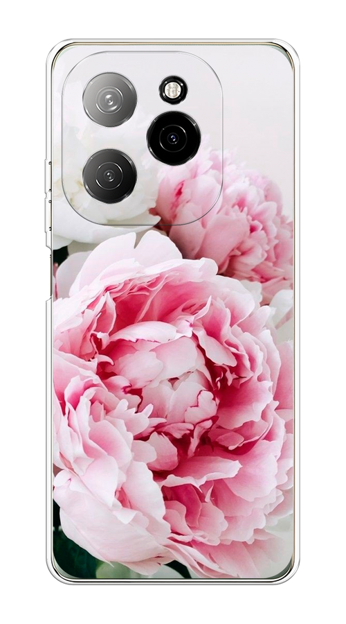 

Чехол на Tecno Spark 20 Pro 5G "Розовые и белые пионы", Розовый;белый, 305750-1