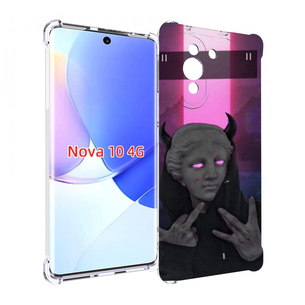 

Чехол MyPads глитч-статуя для Huawei Nova 10, Прозрачный, Tocco