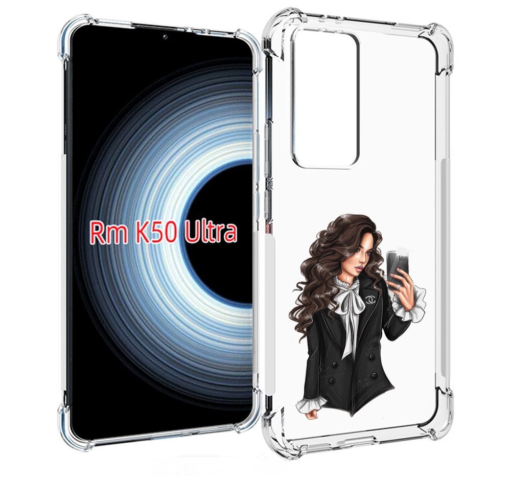 

Чехол MyPads Стильная-девушка для Xiaomi 12T / Redmi K50 Ultra, Прозрачный, Tocco