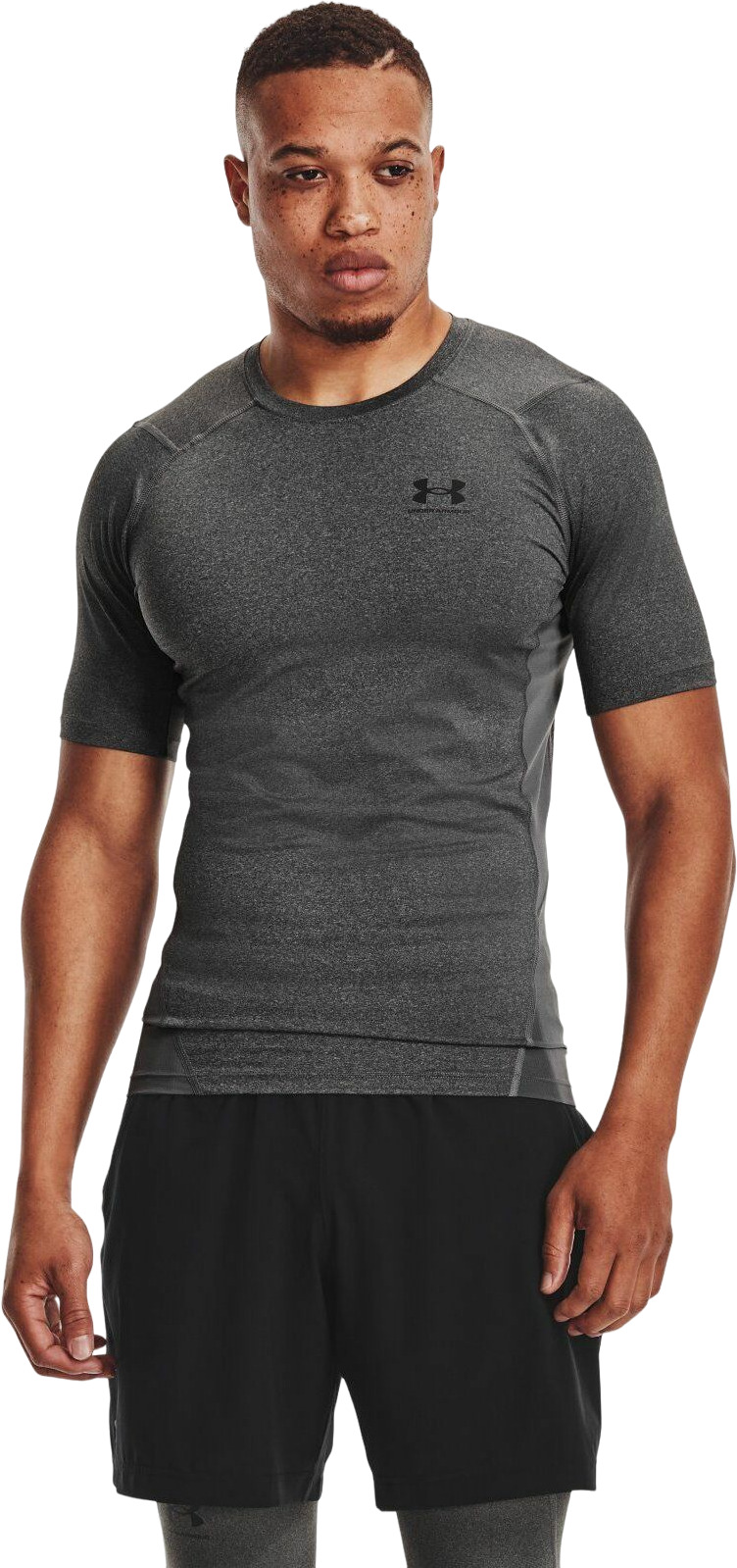 

Футболка мужская Under Armour HG Comp SS Tee серая SM, Серый, HG Comp SS Tee