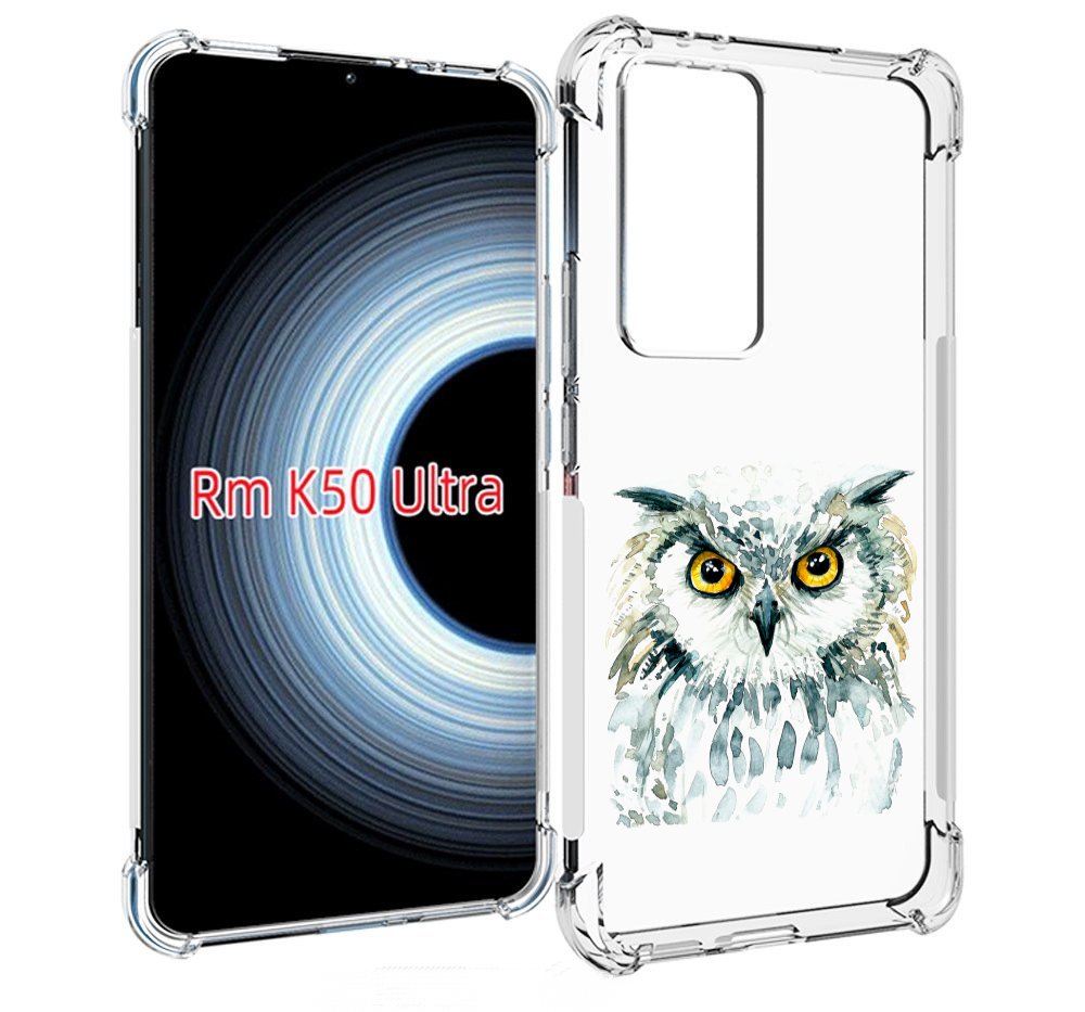 

Чехол MyPads Серьезная сова для Xiaomi 12T / Redmi K50 Ultra, Прозрачный, Tocco