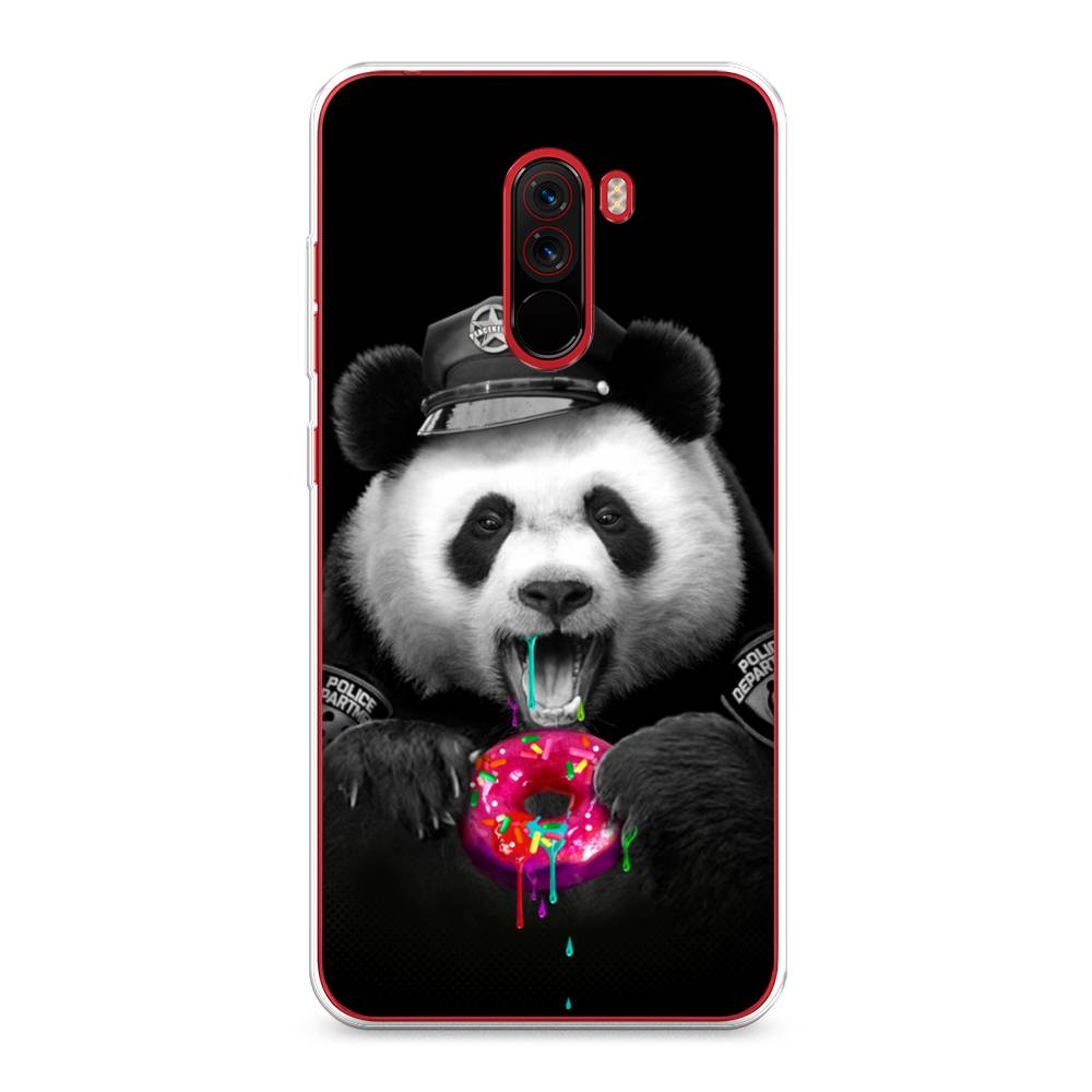 

Чехол Awog на Xiaomi Pocophone F1 "Панда police", Разноцветный, 34450-2