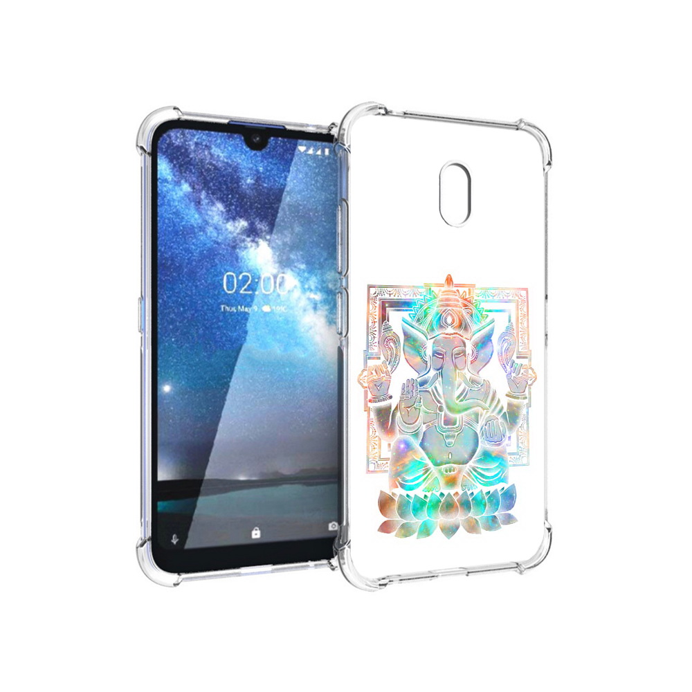 

Чехол MyPads Tocco для Nokia 2.2 умный слон (PT134721.103.654), Прозрачный, Tocco