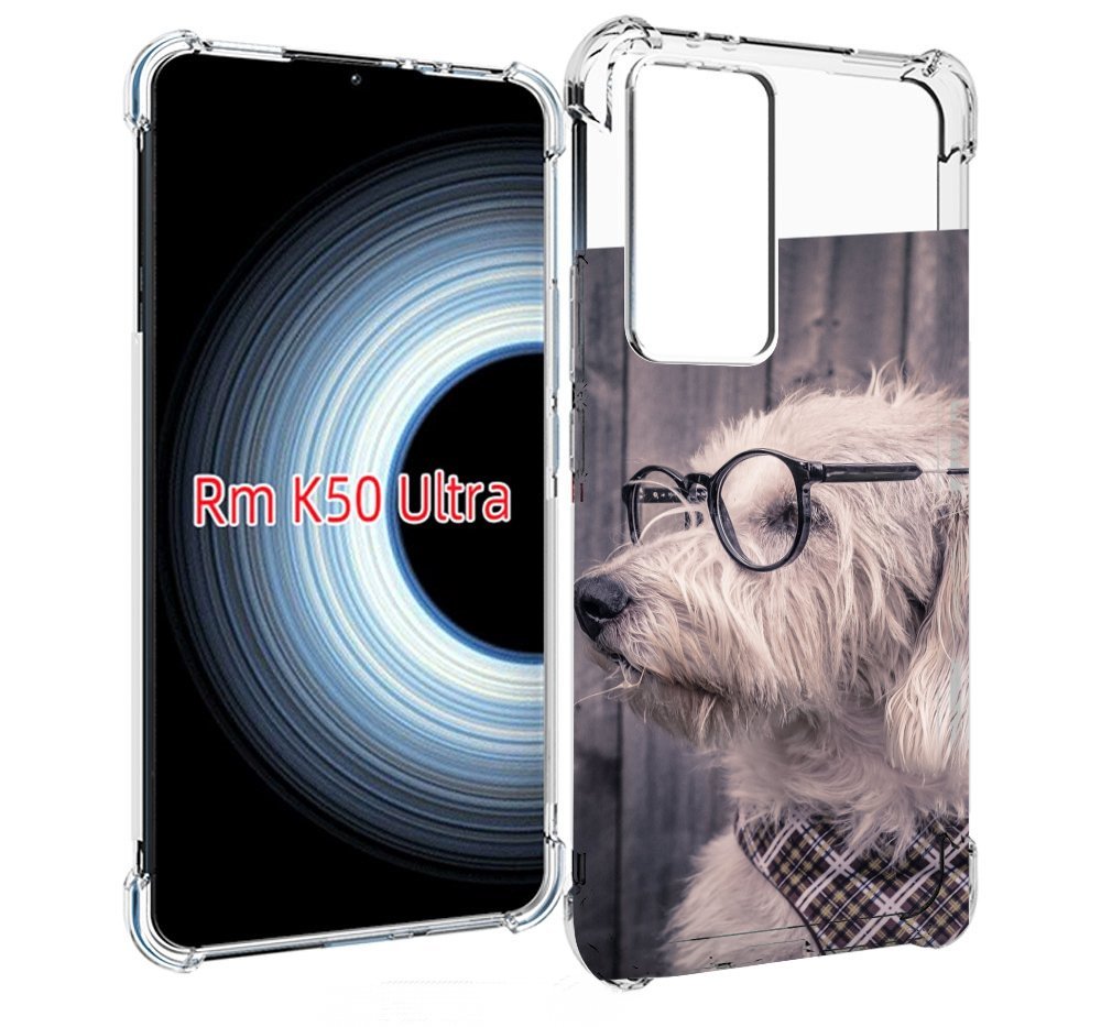 

Чехол MyPads Собака-в-очках для Xiaomi 12T / Redmi K50 Ultra, Прозрачный, Tocco