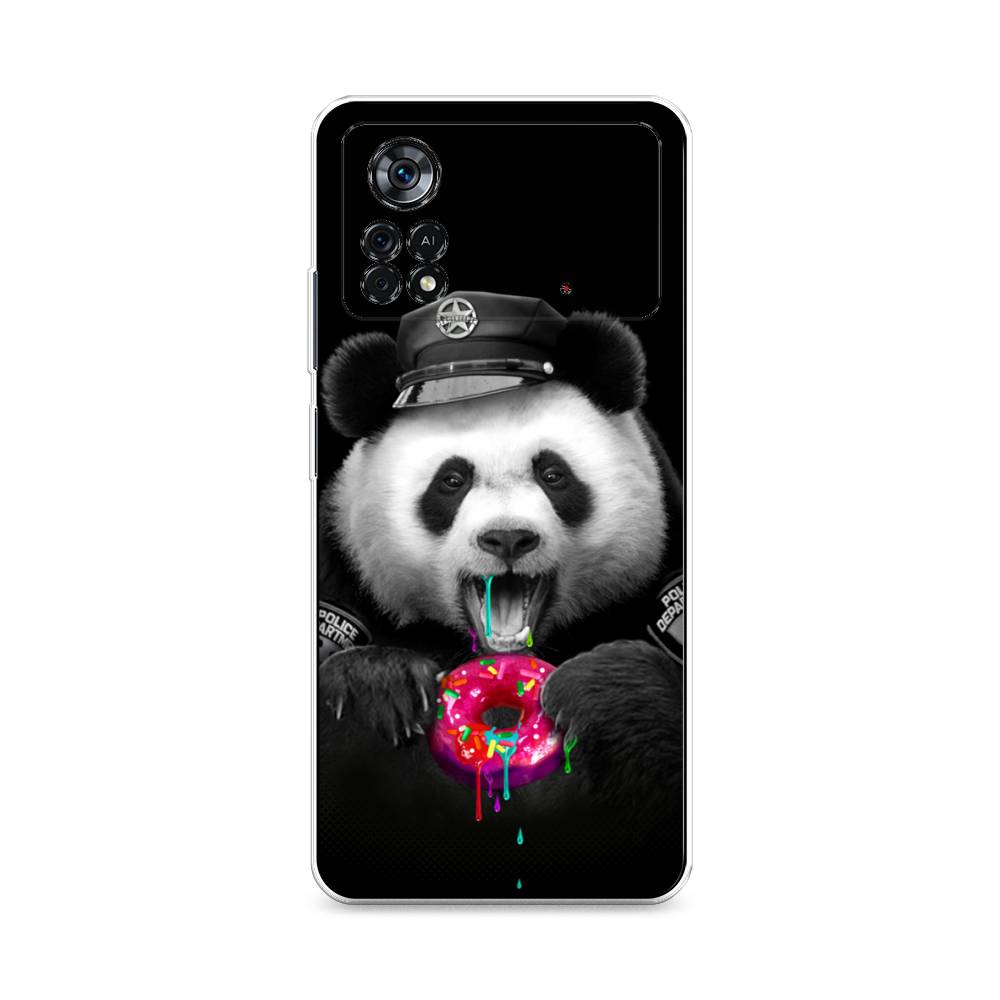

Чехол Awog на Poco X4 Pro 5G "Панда police", Разноцветный, 313150-2