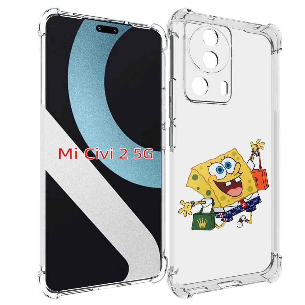 

Чехол MyPads модный-спанч-боб для Xiaomi Civi 2, Прозрачный, Tocco