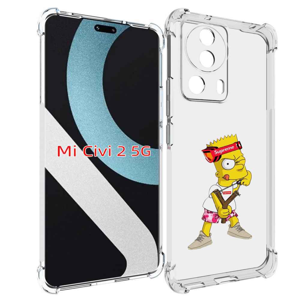 

Чехол MyPads модный-барт-симпсон для Xiaomi Civi 2, Прозрачный, Tocco