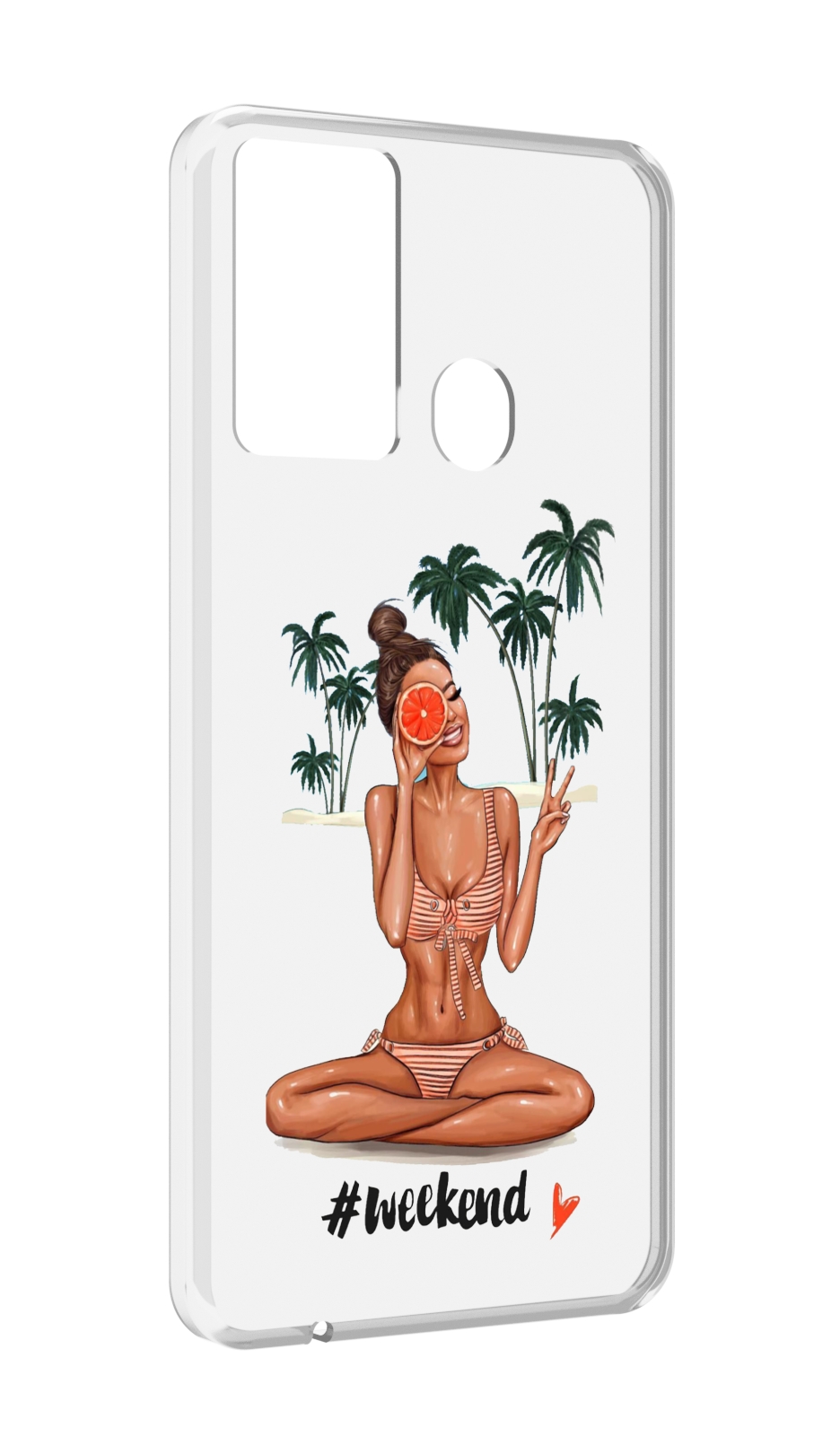 

Чехол MyPads Weekend для Itel P37/Itel Vision 2S, Прозрачный, Tocco