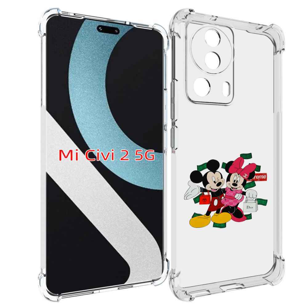 

Чехол MyPads модные-микки-маус детский для Xiaomi Civi 2, Прозрачный, Tocco
