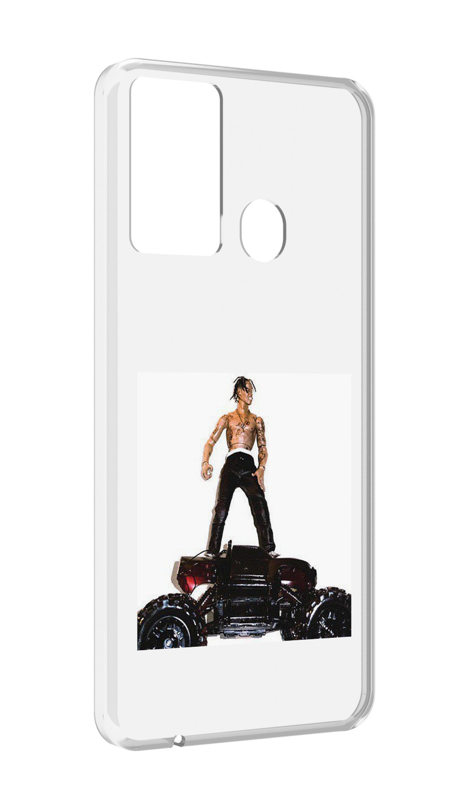 

Чехол MyPads Travis Scott - Rodeo для Itel P37/Itel Vision 2S, Прозрачный, Tocco