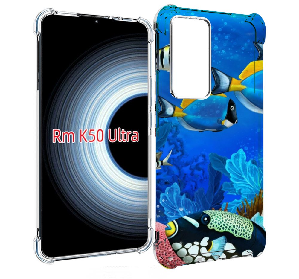 

Чехол MyPads Рыбки для Xiaomi 12T / Redmi K50 Ultra, Прозрачный, Tocco