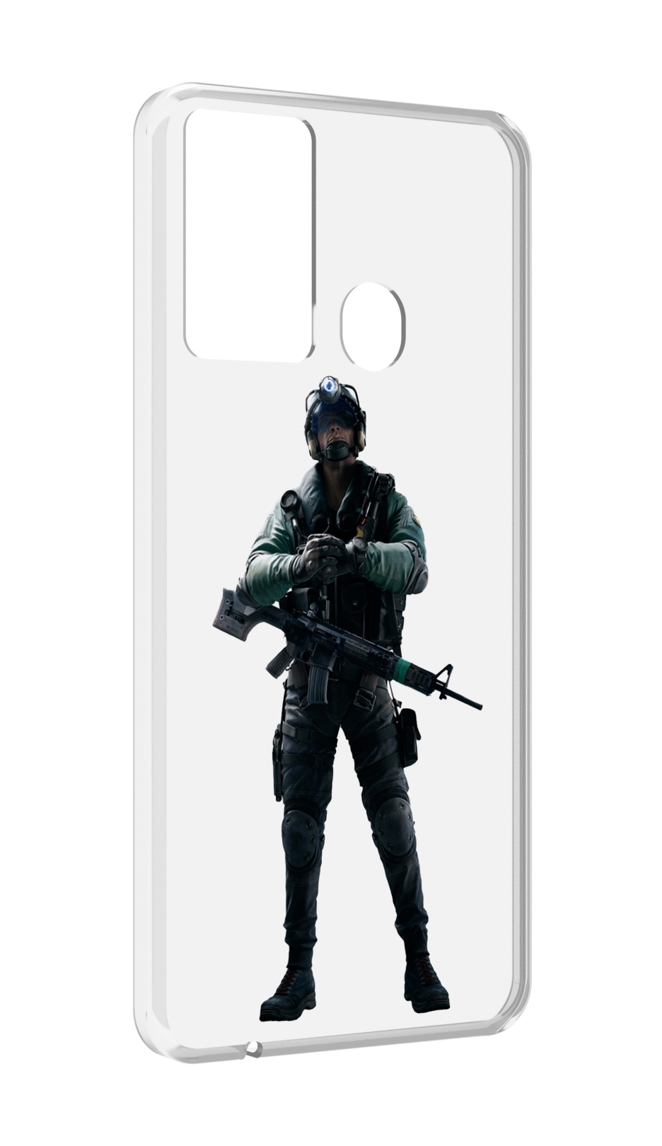 

Чехол MyPads Tom-Clancy's-Rainbow-Six-2 для Itel P37/Itel Vision 2S, Прозрачный, Tocco
