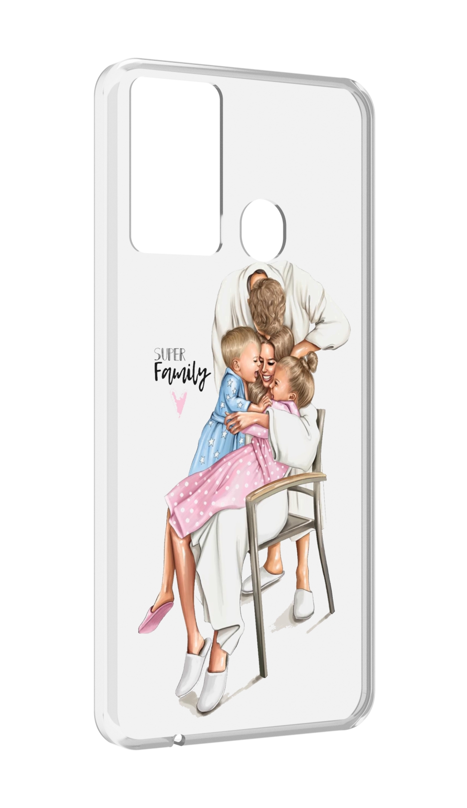 

Чехол MyPads Super-family для Itel P37/Itel Vision 2S, Прозрачный, Tocco