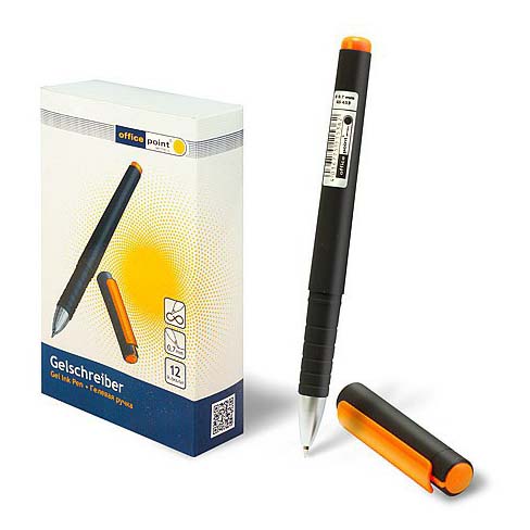 

Ручка гелевая Office Point GS-653 черная 0,7 мм