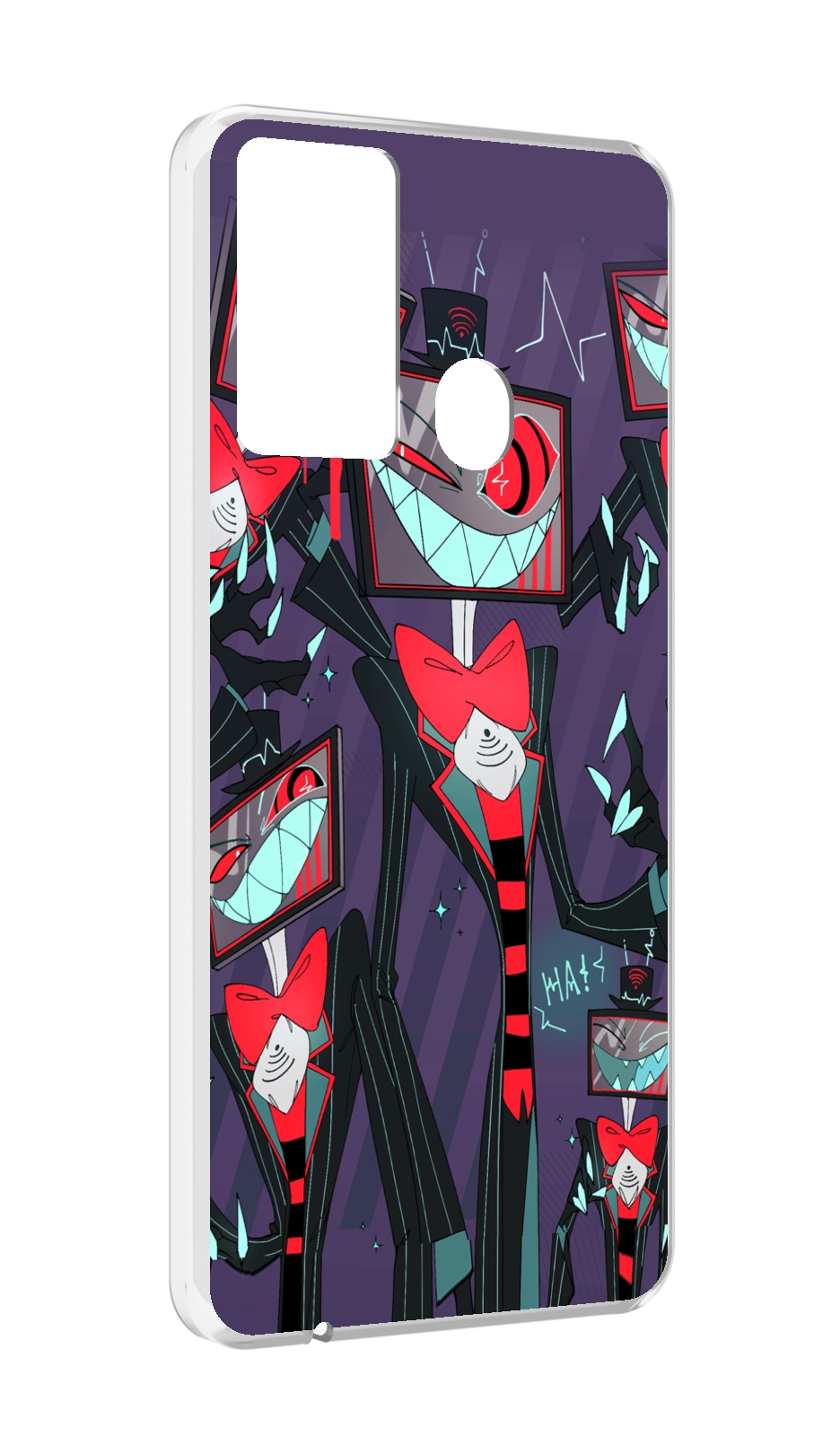 

Чехол MyPads hazbin hotel для Itel P37/Itel Vision 2S, Прозрачный, Tocco