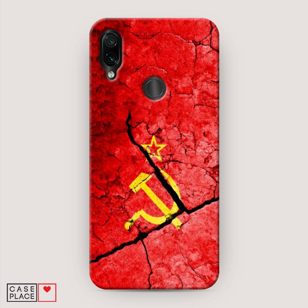 фото Пластиковый чехол "ссср" на xiaomi redmi 7 awog