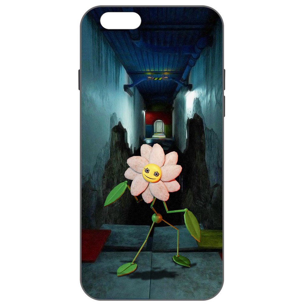 

Чехол-накладка Софт Хаги Ваги - Дейзи для iPhone 6/6s, Черный
