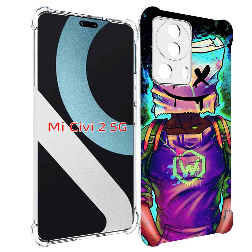 

Чехол MyPads маршмеллоу-глитч для Xiaomi Civi 2, Прозрачный, Tocco