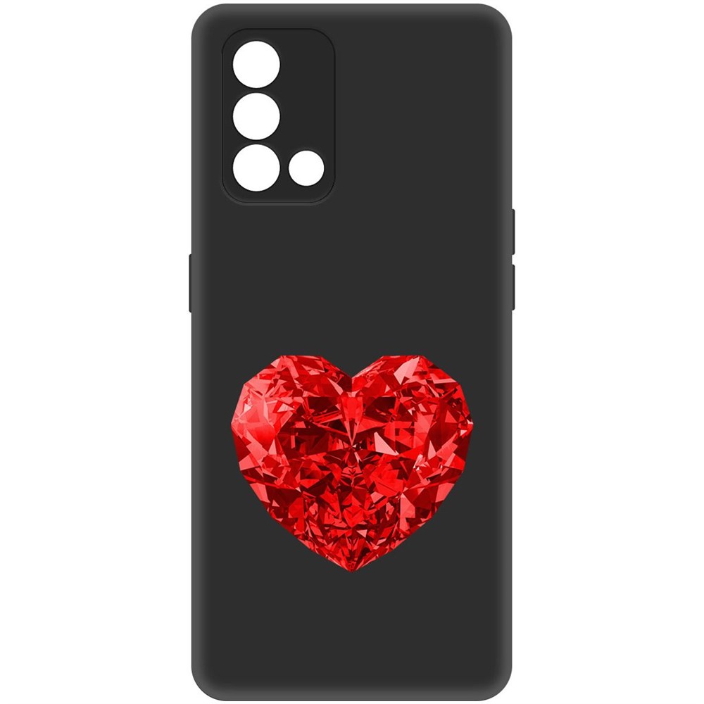 Чехол-накладка Софт Рубиновое сердце для Oppo A74