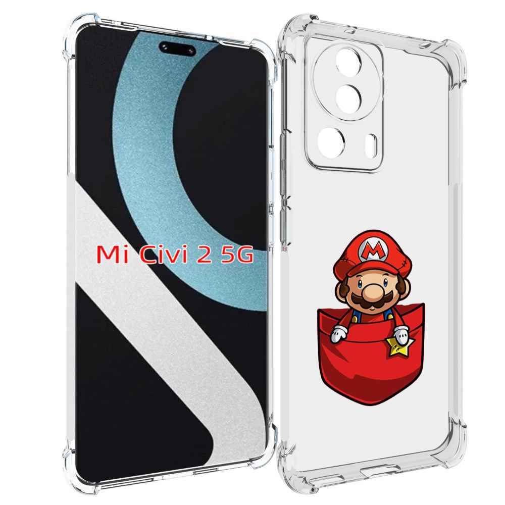 

Чехол MyPads марио в кармашке детский для Xiaomi Civi 2, Прозрачный, Tocco