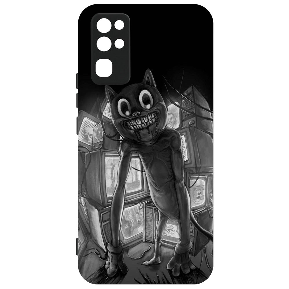 

Чехол-накладка Софт Хаги Ваги - Картун Кэт для Honor 30, Черный