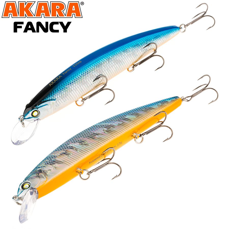 

Воблер Akara Fancy 110SP 17 гр 3/5 oz 4,3 in A82, Разноцветный, Fancy