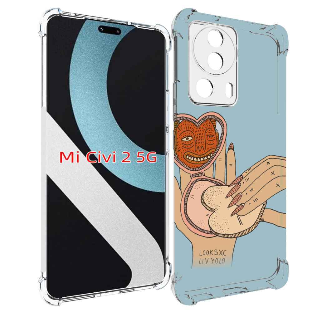 

Чехол MyPads макияж картинка женский для Xiaomi Civi 2, Прозрачный, Tocco